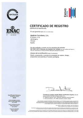 Maderas Yurrebaso certificado 1